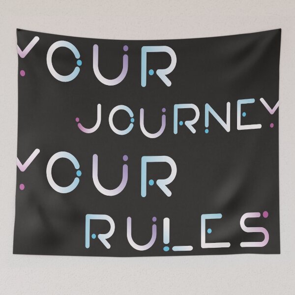 Item preview, YOUR JOURNEY, YOUR RULES designed and sold by ArtUnssDesigns.