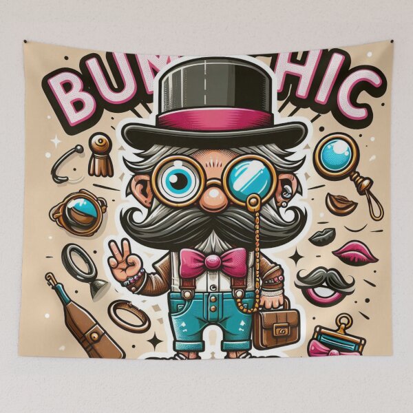 Item preview, Eccentric Gentleman with Retro Accessories designed and sold by Lyavalio.