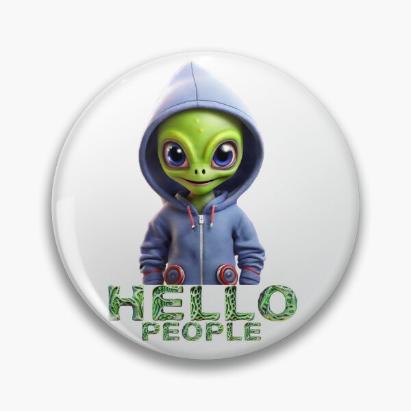 Item preview, Cute alien says hello designed and sold by UFOFashionista.
