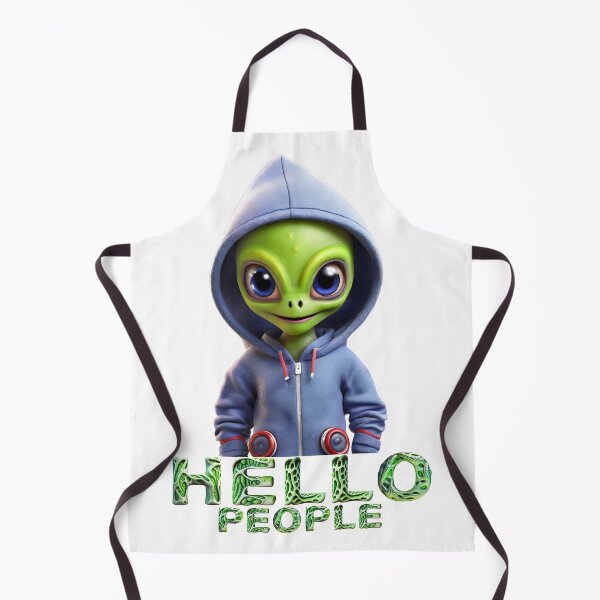 Item preview, Cute alien says hello designed and sold by UFOFashionista.