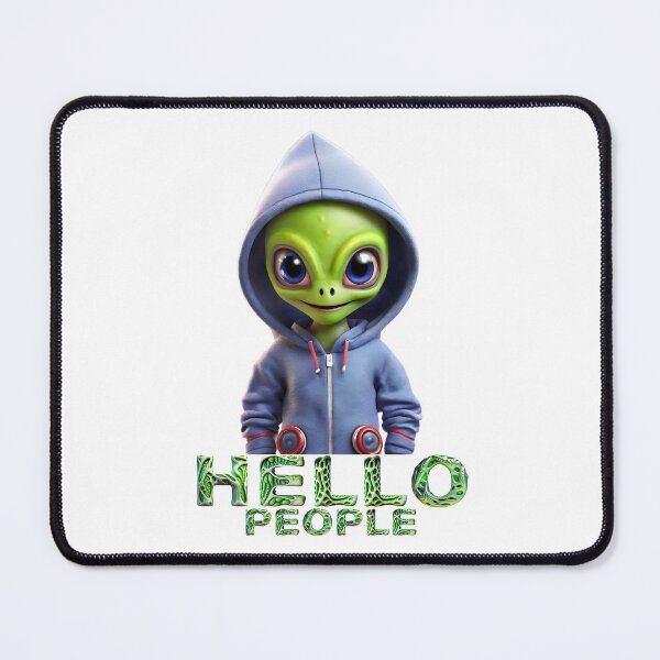 Item preview, Cute alien says hello designed and sold by UFOFashionista.