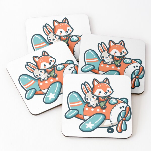 Item preview, Fox & Bunny's High-Flying Adventure designed and sold by mymagicstoreus.