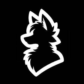 Artwork thumbnail, Simple Anthro Furry Fox Silhouette by BlueBullBazaar