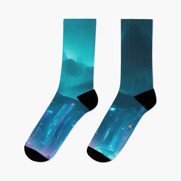 Item preview, Futuristic cityscape at night with vibrant neon lights designed and sold by ArtComixHaven.