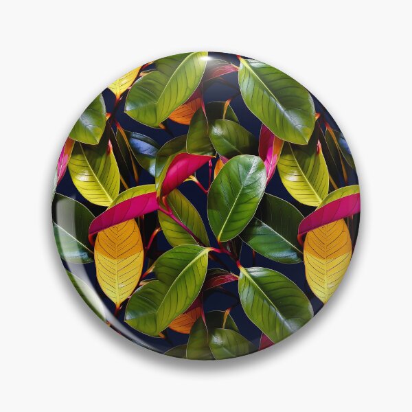Item preview, Lush Rubber Plant seamless print designed and sold by Narkusdesign.