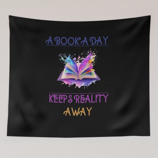 Item preview, A Book a Day Keeps Reality Away  designed and sold by CraftsyCorner.