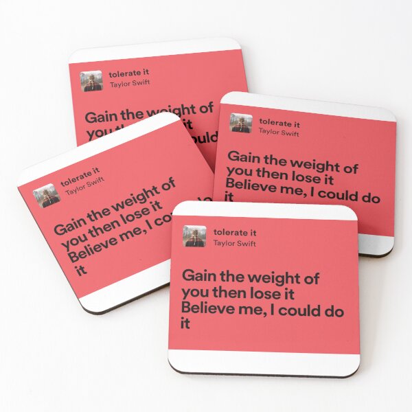 Item preview, taylor swift tolerate it lyrics designed and sold by surehan.