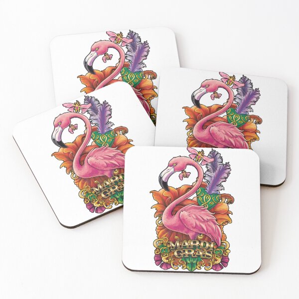 Item preview, Funny Carnival Party Gift Idea Flamingo Mardi Gras costume designed and sold by DrawHandArt.