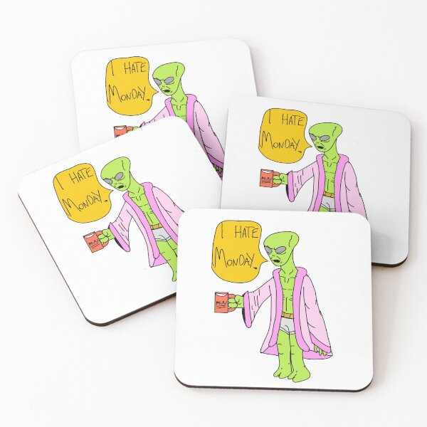 Item preview, The Alien hates Monday designed and sold by DaniCuteDesign.