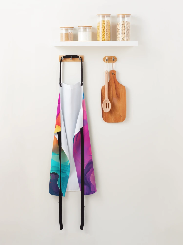Thumbnail 2 of 6, Apron, Chromatic Explosion designed and sold by RokansDesign.