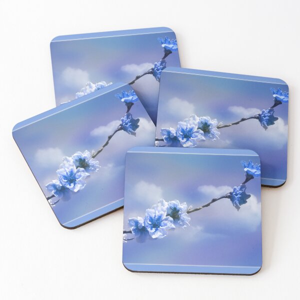 Item preview, Colorful Blue Sky, Puffy White Clouds And Blooms Reaching Up designed and sold by CarolM.