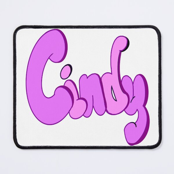 Item preview, Top 10 best personalised gifts 2024 purple Cindy personalised personalized custom name floral with purple on black background . Cindy designed and sold by Artonmytee.