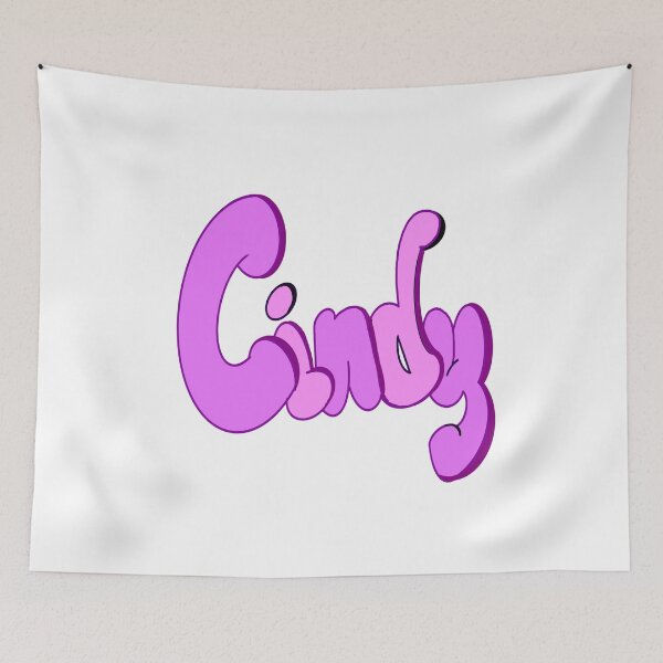Item preview, Top 10 best personalised gifts 2024 purple  Cindy personalised personalized  custom name  floral with purple on black background . Cindy designed and sold by Artonmytee.