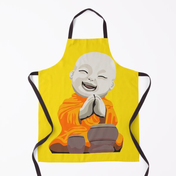 Item preview, little buddha with drum. Buddhist monk cartoon character statue.  designed and sold by DALIO666.