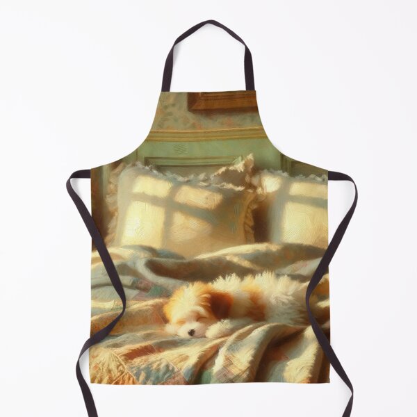 Item preview, Cuddly Puppy sleeping on a Comfy Bed designed and sold by PinoyDnDShirts.