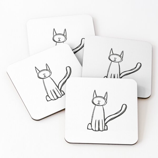 Item preview, Rough Sketch Cat designed and sold by ltrlettering.