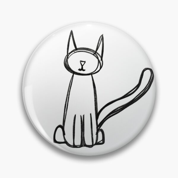 Item preview, Rough Sketch Cat designed and sold by ltrlettering.