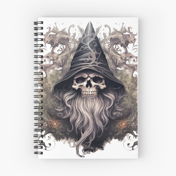 Item preview, Wizards Skull Pointed Hat Beard designed and sold by GobbleGoblin.