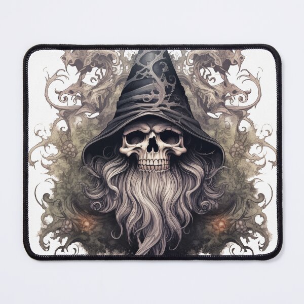 Item preview, Wizards Skull Pointed Hat Beard designed and sold by GobbleGoblin.