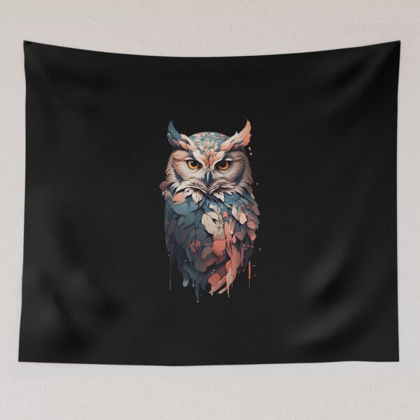 Item preview, Majestic Owl Digital Painting - Captivating Artwork for Nature Lovers designed and sold by paulo silveira.