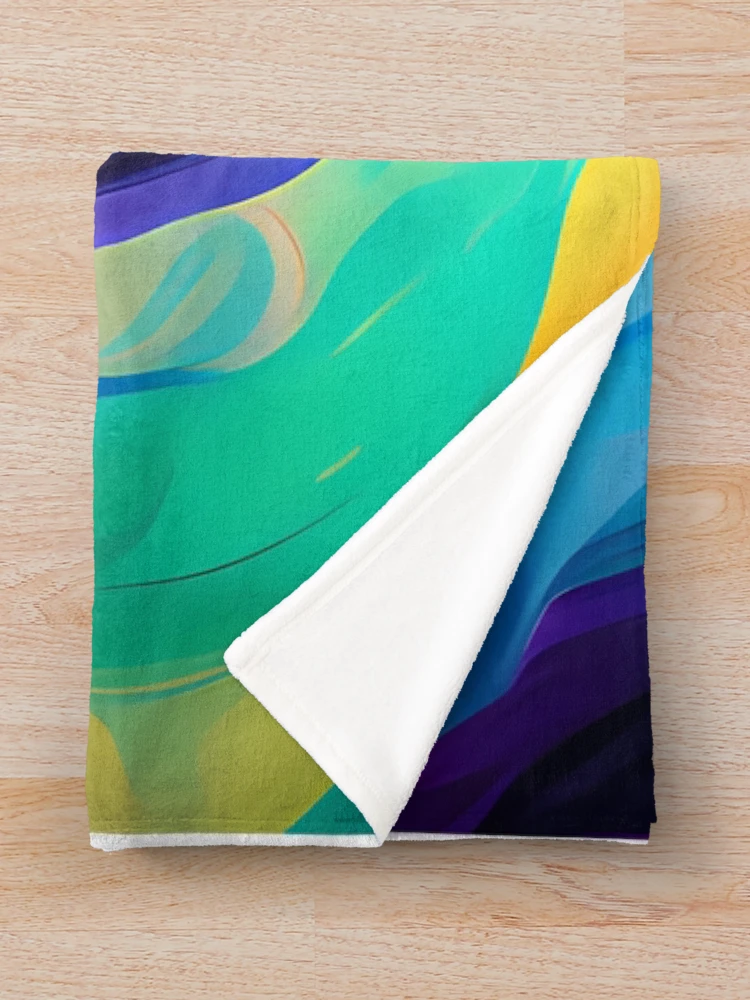 Thumbnail 3 of 6, Throw Blanket, Luminous Spectrum designed and sold by RokansDesign.