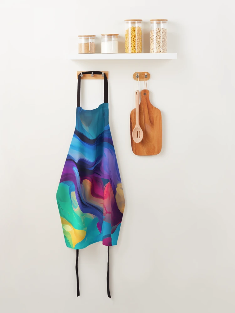 Thumbnail 4 of 6, Apron, Luminous Spectrum designed and sold by RokansDesign.