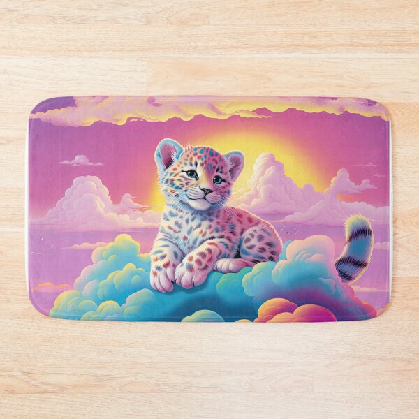 Item preview, Mystical Mountains: Y2K Rainbow Snow Leopard Apparel and Accessories - Roar into Whimsical Wilderness! designed and sold by ChromaKins.