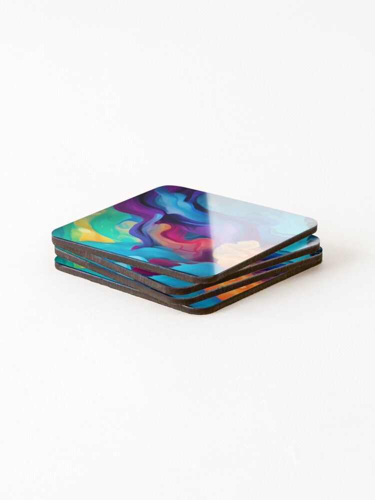 Thumbnail 4 of 5, Coasters (Set of 4), Luminous Spectrum designed and sold by RokansDesign.