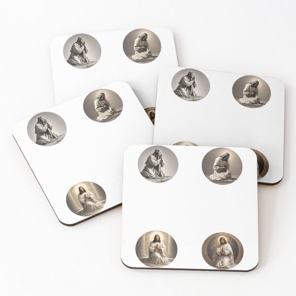 Item preview, Jesus kneeling Sticker Set designed and sold by DiverseDazzle.