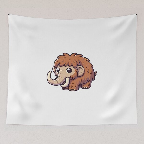 Item preview, Cute Woolly Mammoth Sticker designed and sold by scons1234.