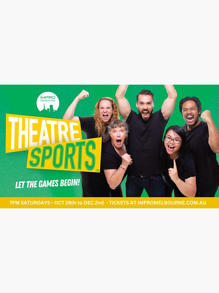Thumbnail 3 of 3, Sticker, Theatresports™ - Impro Melbourne designed and sold by ImproMelbourne.