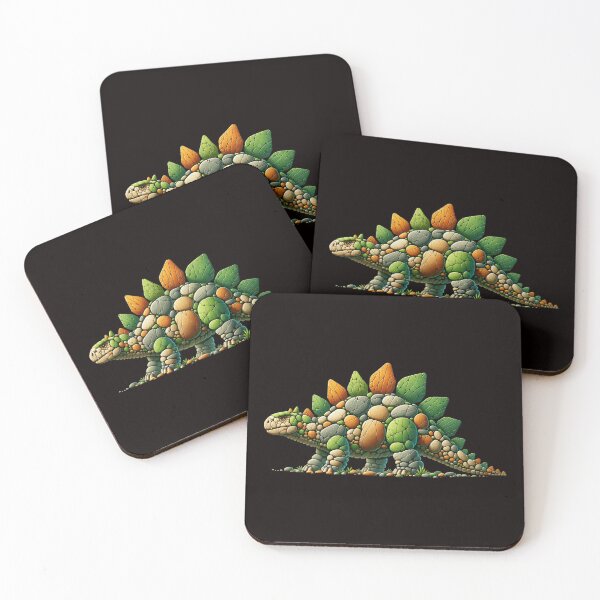 Item preview, Stegosaurus Pebble Mosaic designed and sold by MachineDesigned.