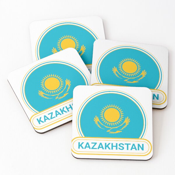 Item preview, Kazakhstan Country Badge - Kazakhstan Flag designed and sold by chrisrivait.