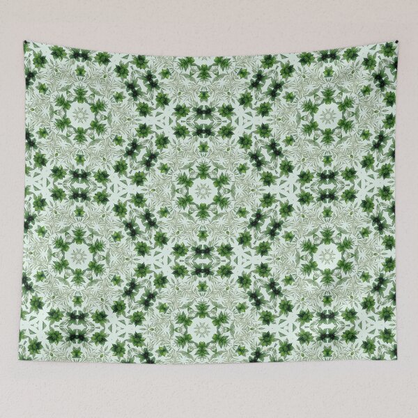 Item preview, Fresh mint combined in a pattern, green on white designed and sold by SimplyConnor.