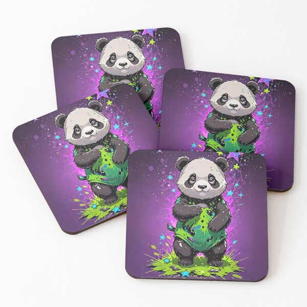 Item preview, Cute Purple Panda with Stars Around Her. designed and sold by artlife709.