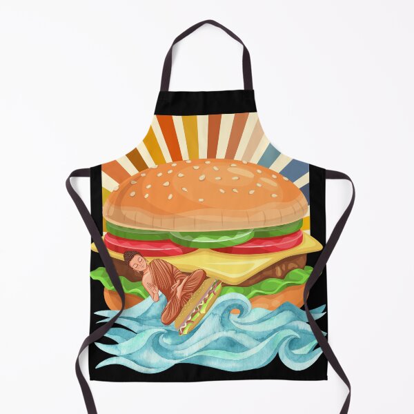 Item preview, Cheeseburger Yoga Foodie Happy Waves and Color Sky designed and sold by IntoClearWater.