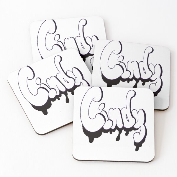 Item preview, Top 10 best personalised gifts Cindy white black drips personalised personalized  custom name Cindy designed and sold by Artonmytee.