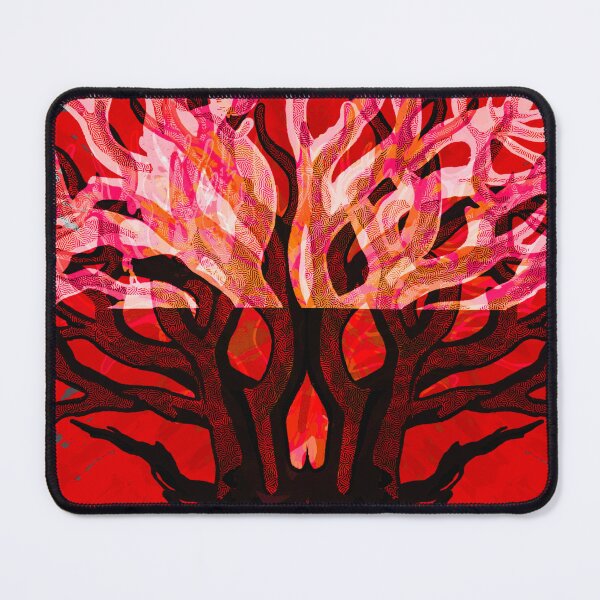 Item preview, Dramatic red coral sea life art. designed and sold by Meteryards.