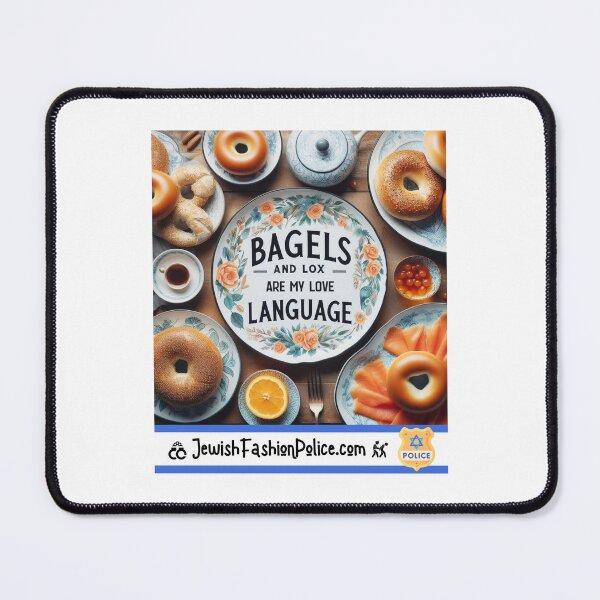Artikelvorschau, Bagles und Lachs sind meine Liebessprache entworfen und verkauft von Jewish Fashion  Police.