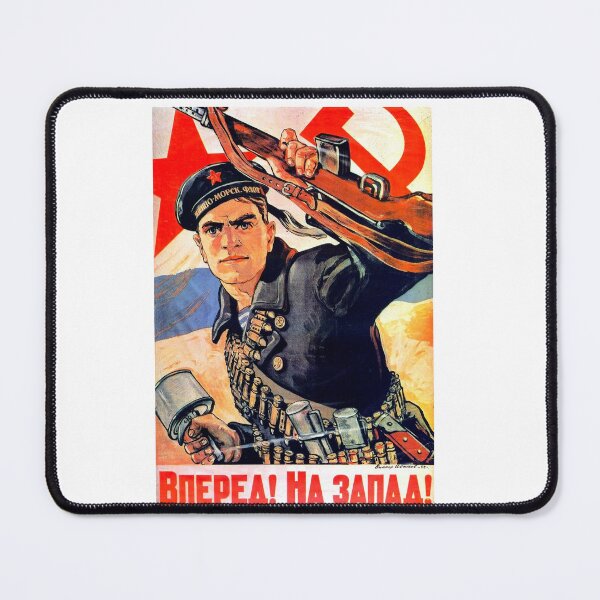 Item preview, We are storming WEST - Propaganda in USSR CCCP Cold War designed and sold by RuRebels.