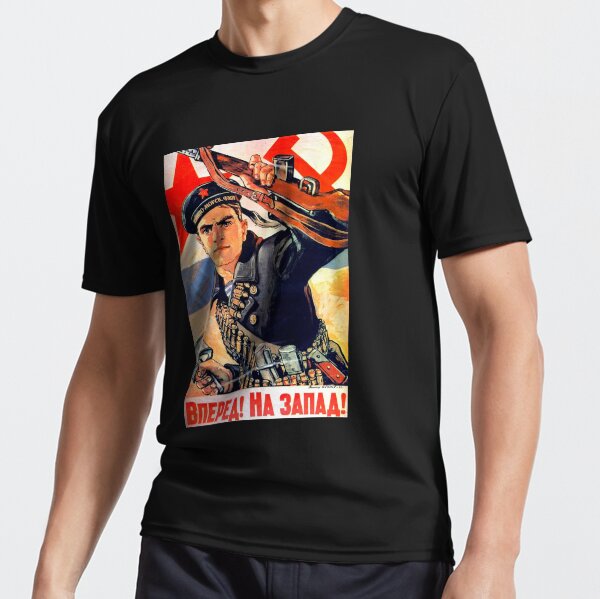 Item preview, We are storming WEST - Propaganda in USSR CCCP Cold War designed and sold by RuRebels.