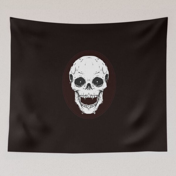 Item preview, black and white skull crain designed and sold by Tintto.