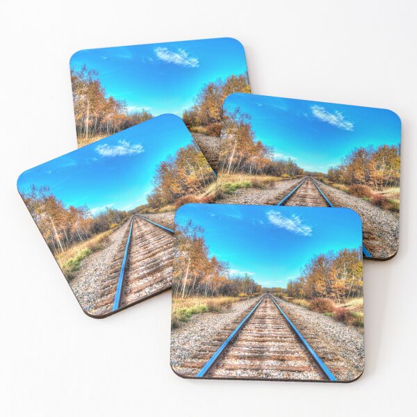 Item preview, Train Tracks Big Sky Alberta designed and sold by ColdCreekCanvas.