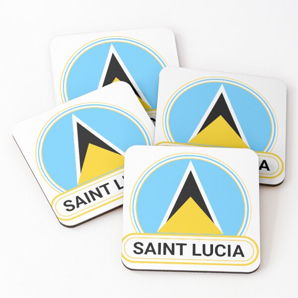 Item preview, Saint Lucia Country Badge - Saint Lucia Flag designed and sold by chrisrivait.