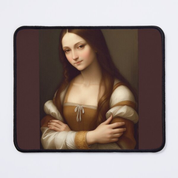 Item preview, Arms Folded Young Mona Lisa designed and sold by TheDarkWardrobe.