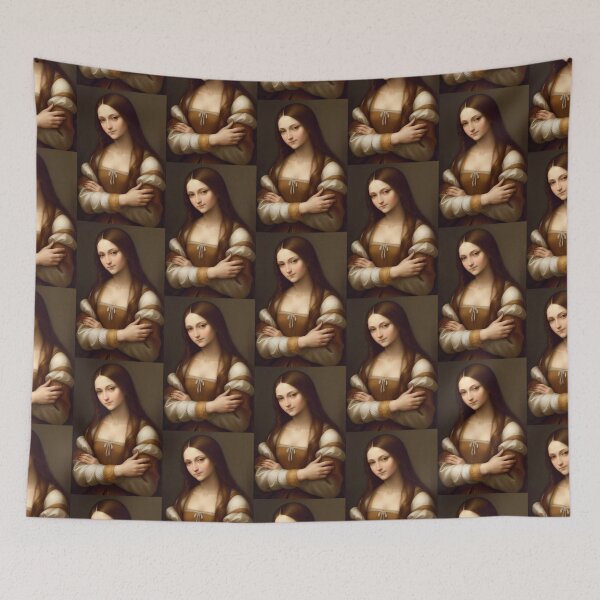 Item preview, Arms Folded Young Mona Lisa designed and sold by TheDarkWardrobe.