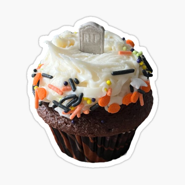 Item preview, Spooky Halloween Birthday Cupcake designed and sold by DozerDaisyShop.