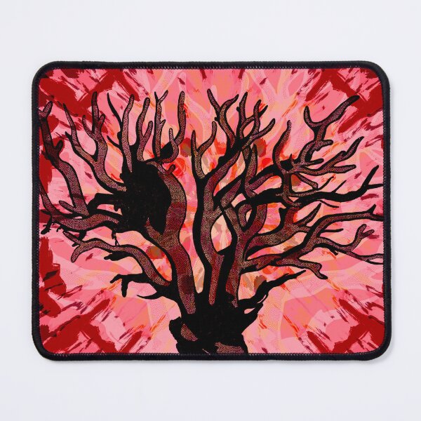Item preview, Dark ocean coral in abstract red background art. designed and sold by Meteryards.