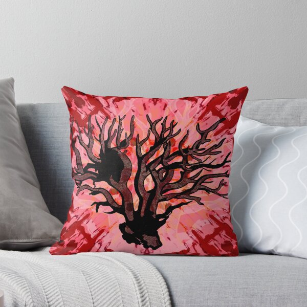 Item preview, Dark ocean coral in abstract red background art. designed and sold by Meteryards.