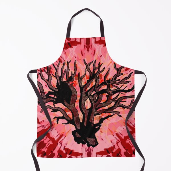 Item preview, Dark ocean coral in abstract red background art. designed and sold by Meteryards.